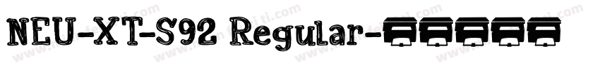 NEU-XT-S92 Regular字体转换